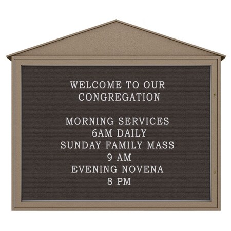 United Visual Products Indoor Enclosed Combo Board, 72"x36", Bronze Frame/Blue & Cobalt UVCB7236BZ-BLUE-COBACC